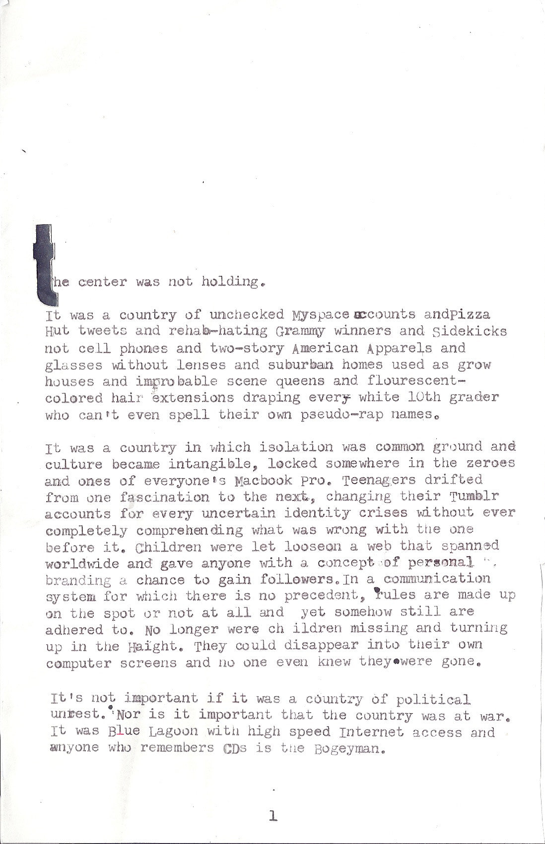 POST POST: An Essay